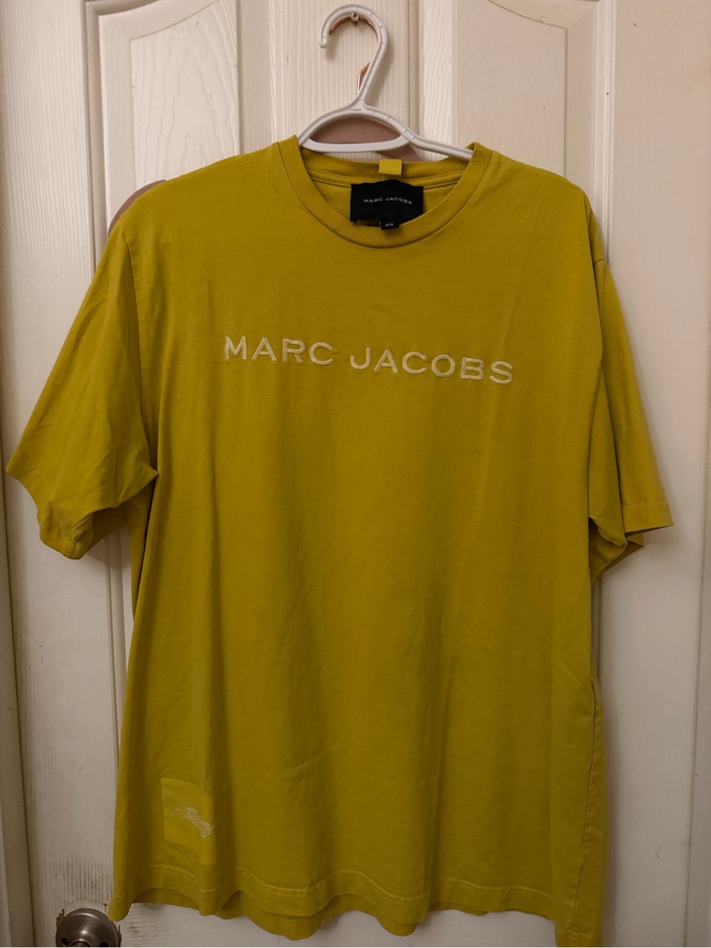Marc Jacobs Men's Mustard Green Logo Tee
